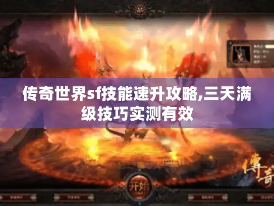 传奇世界sf技能速升攻略,三天满级技巧实测有效