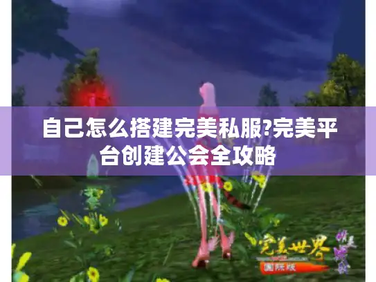 自己怎么搭建完美私服?完美平台创建公会全攻略