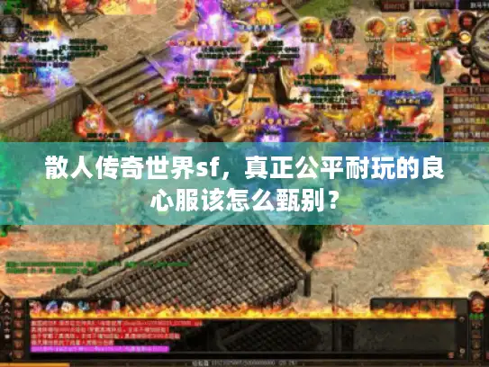 散人传奇世界sf，真正公平耐玩的良心服该怎么甄别？