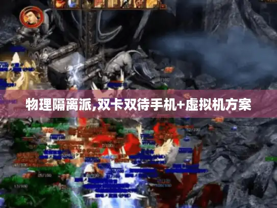 物理隔离派,双卡双待手机+虚拟机方案