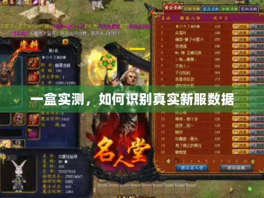 一盒实测，如何识别真实新服数据