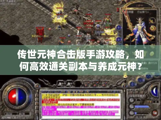 传世元神合击版手游攻略，如何高效通关副本与养成元神？