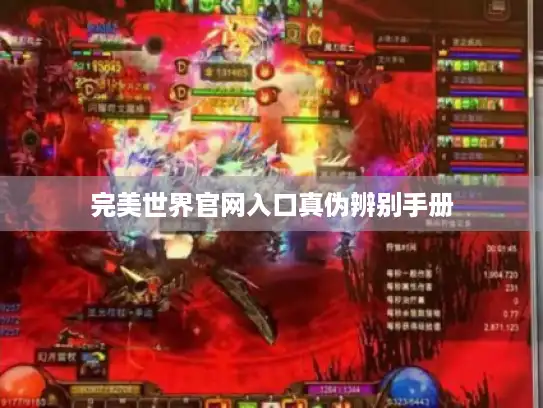 完美世界官网入口真伪辨别手册