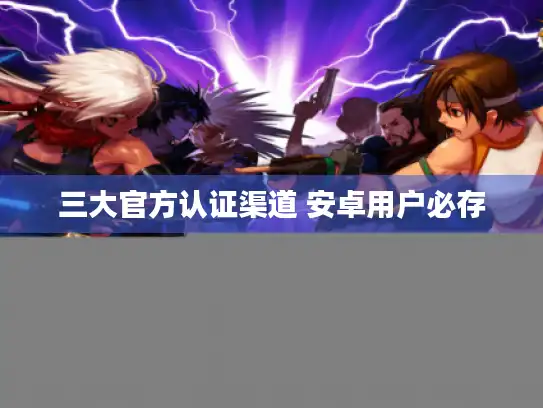 三大官方认证渠道 安卓用户必存