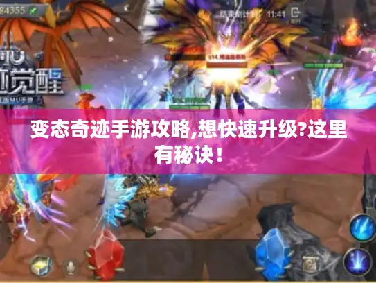 变态奇迹手游攻略,想快速升级?这里有秘诀！