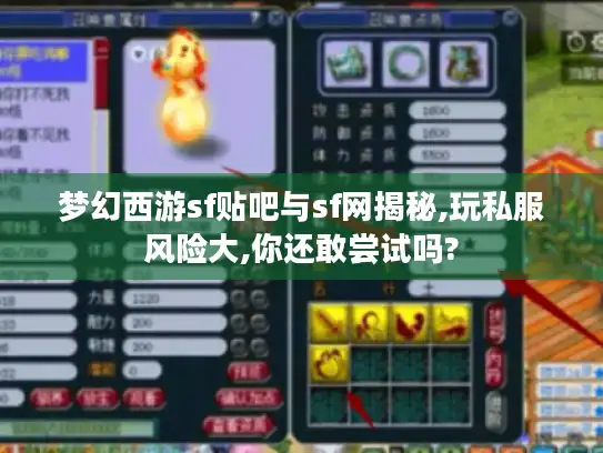 梦幻西游sf贴吧与sf网揭秘,玩私服风险大,你还敢尝试吗?