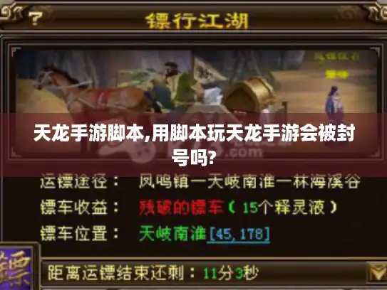 天龙手游脚本,用脚本玩天龙手游会被封号吗?