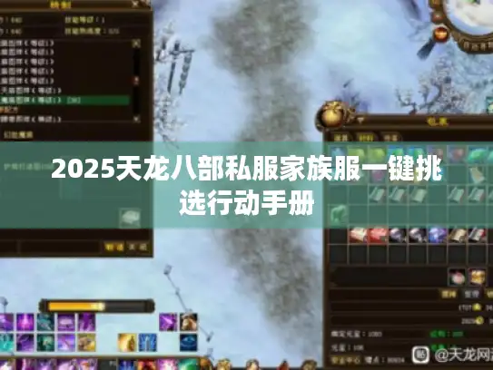 2025天龙八部私服家族服一键挑选行动手册