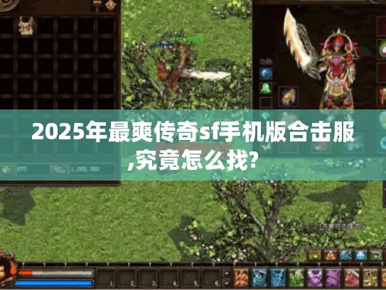 2025年最爽传奇sf手机版合击服,究竟怎么找? 2025年最爽传奇sf手机版合击服,究竟怎么找?